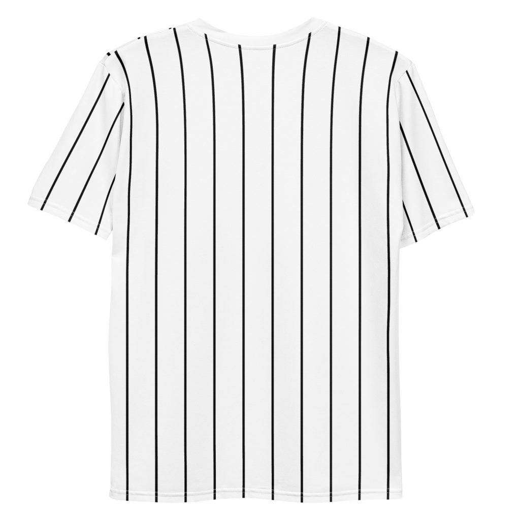 Stripes Jersey Weiß von SNAZZY CLOTHING – Rückansicht