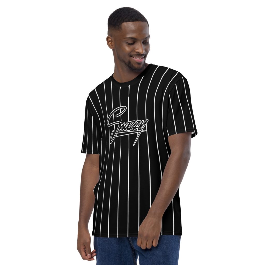 Stripes Jersey Schwarz von SNAZZY CLOTHING – Vorderansicht