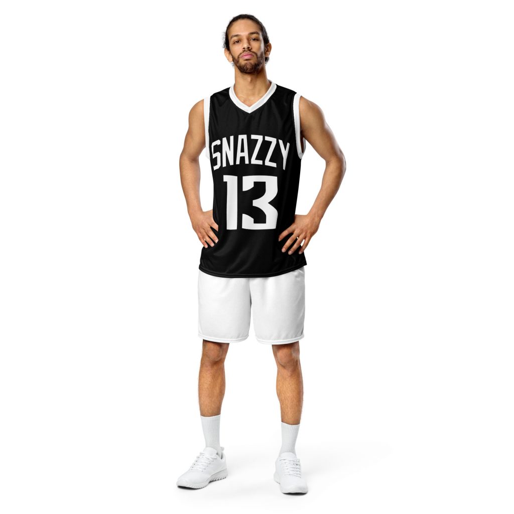 Dawgs 13 Basketball Tank Top Schwarz von SNAZZY CLOTHING – Vorderansicht