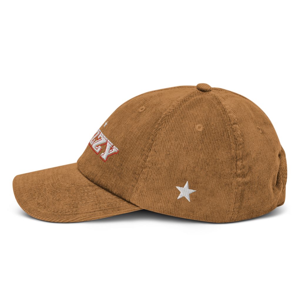 Howdy Cord Cap Kamelbraun von SNAZZY CLOTHING – Seitenansicht