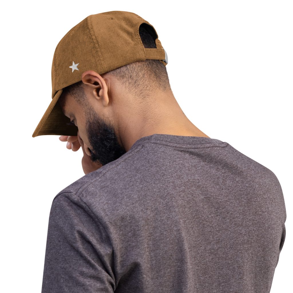 Howdy Cord Cap Kamelbraun von SNAZZY CLOTHING – Rückansicht