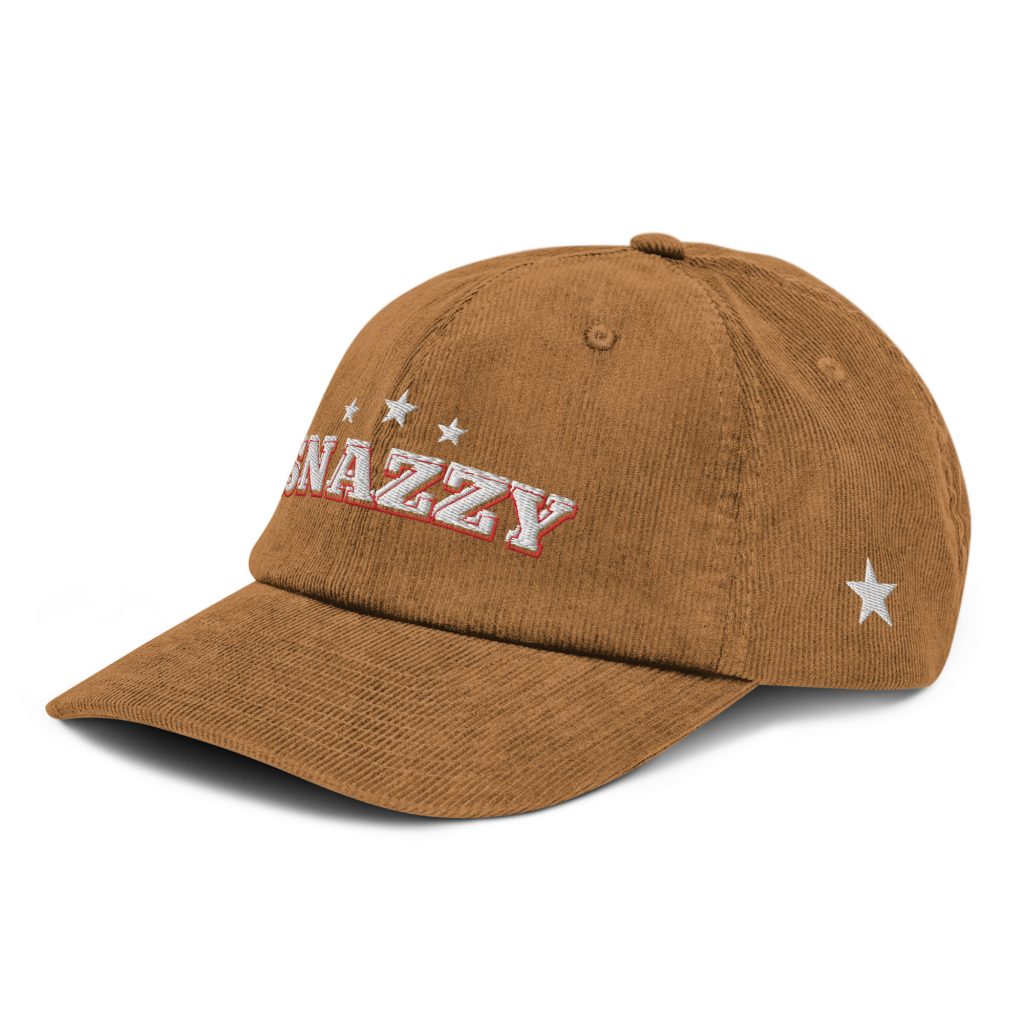 Howdy Cord Cap Kamelbraun von SNAZZY CLOTHING – Vorderansicht
