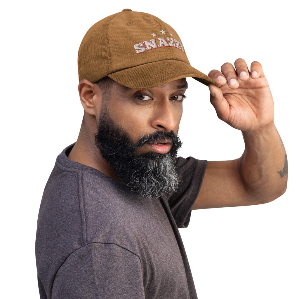 Howdy Cord Cap Kamelbraun von SNAZZY CLOTHING – Vorderansicht