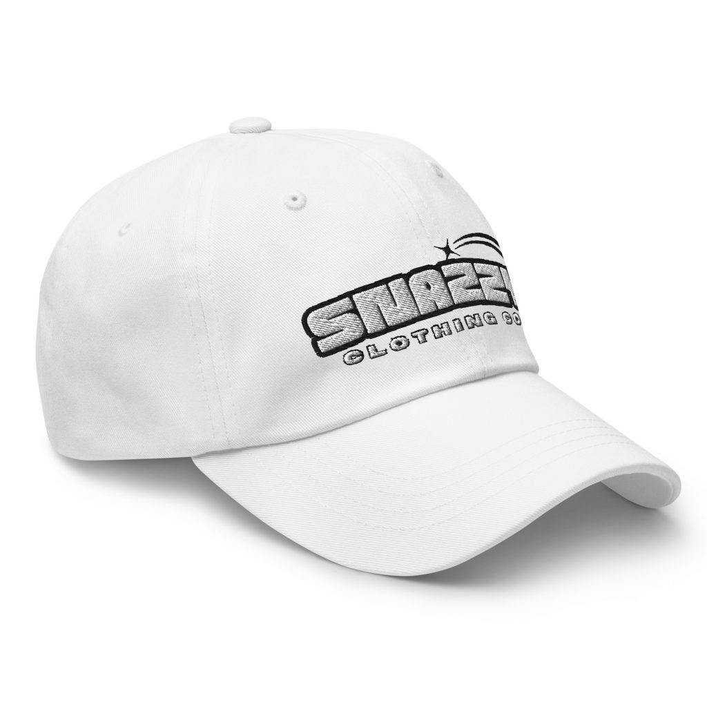 Starlight Dad Cap Weiß von SNAZZY CLOTHING – Vorderansicht