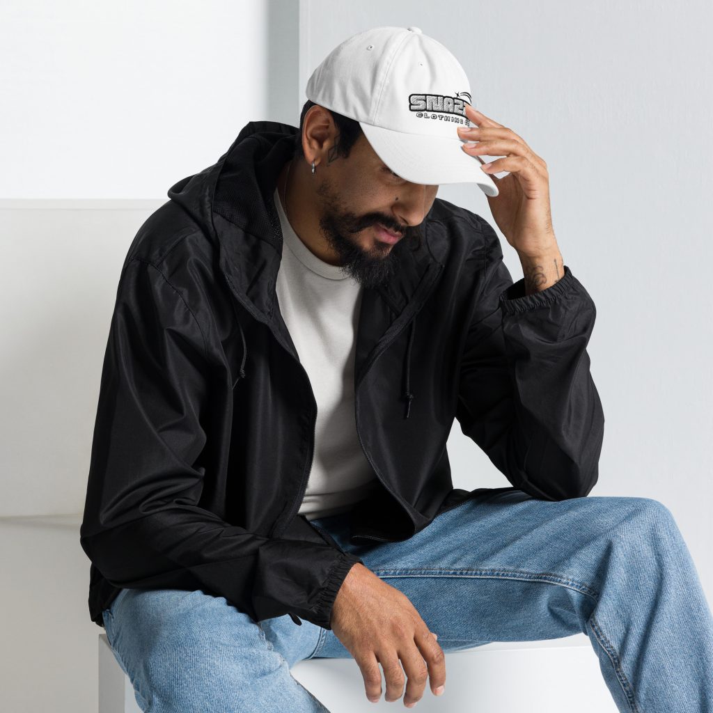 Starlight Dad Cap Weiß von SNAZZY CLOTHING – Seitenansicht