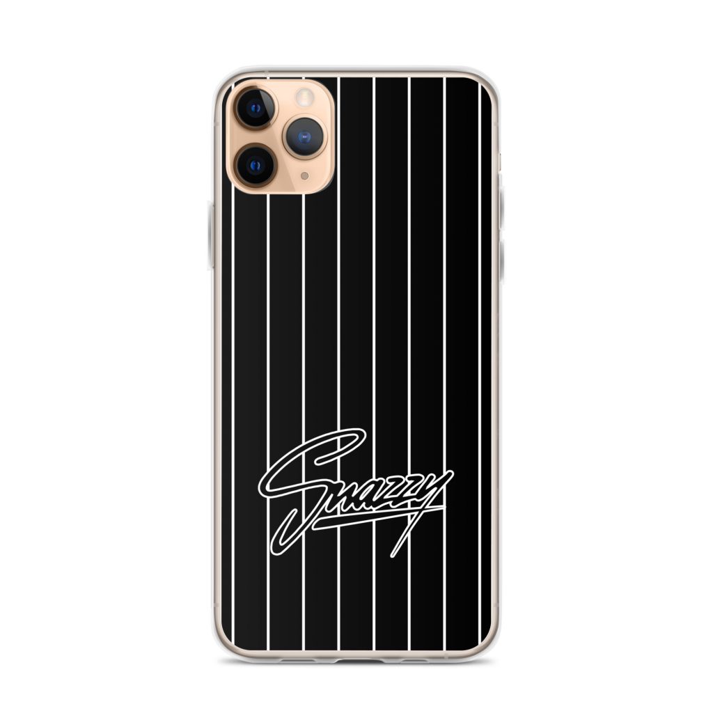 Stripes iPhone-Hülle Schwarz-Weiß von SNAZZY CLOTHING – Ansicht 8