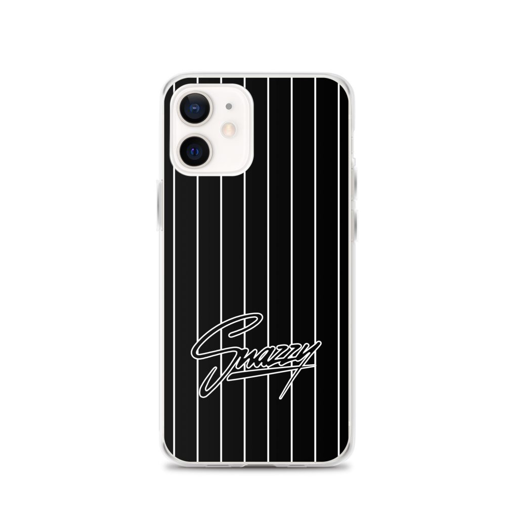 Stripes iPhone-Hülle Schwarz-Weiß von SNAZZY CLOTHING – Ansicht 10