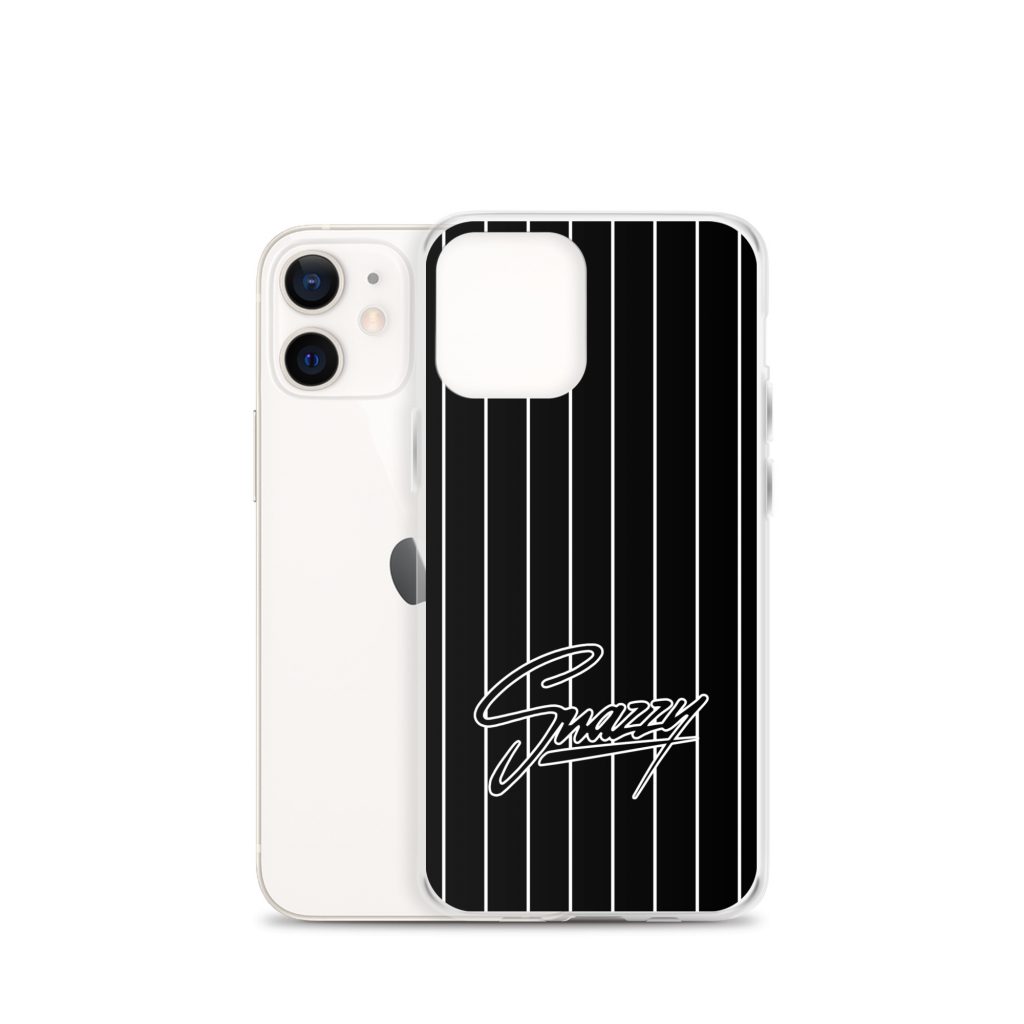 Stripes iPhone-Hülle Schwarz-Weiß von SNAZZY CLOTHING – Ansicht 13