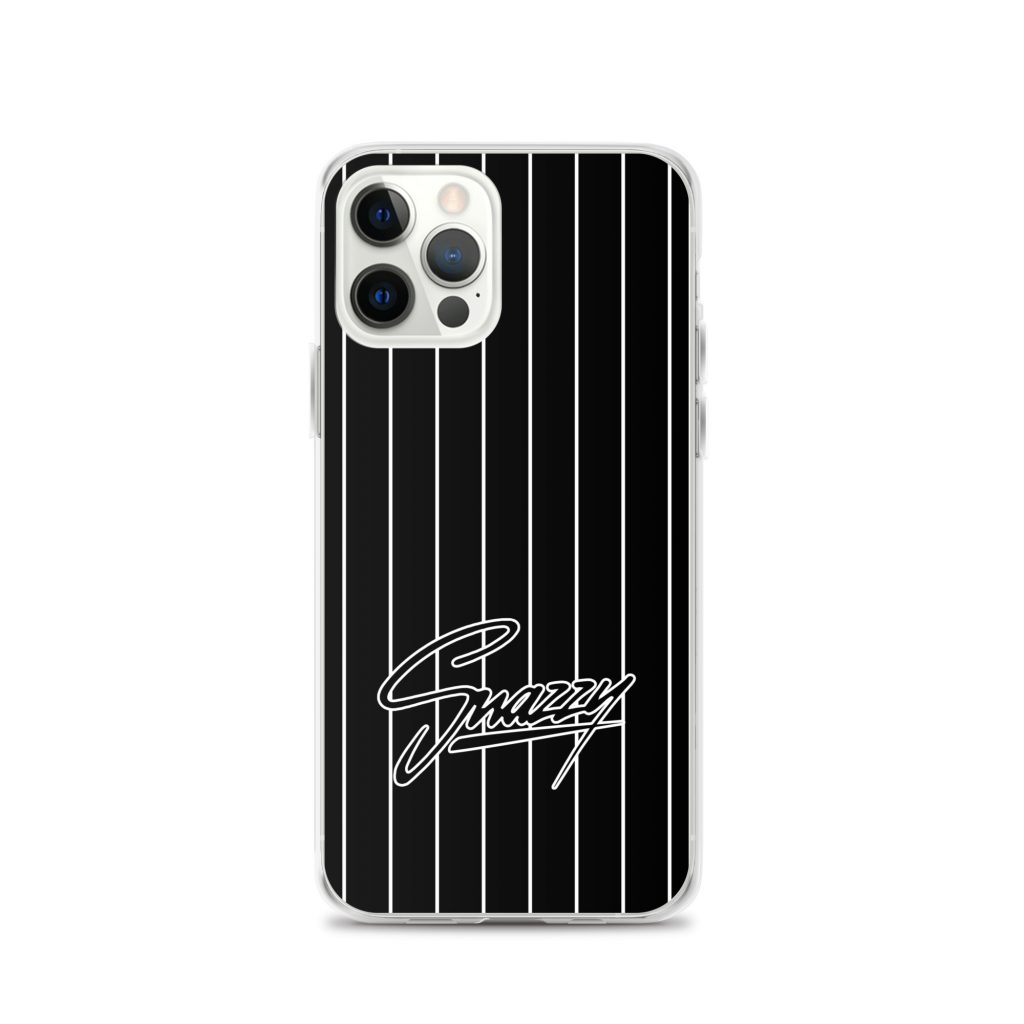 Stripes iPhone-Hülle Schwarz-Weiß von SNAZZY CLOTHING – Ansicht 14