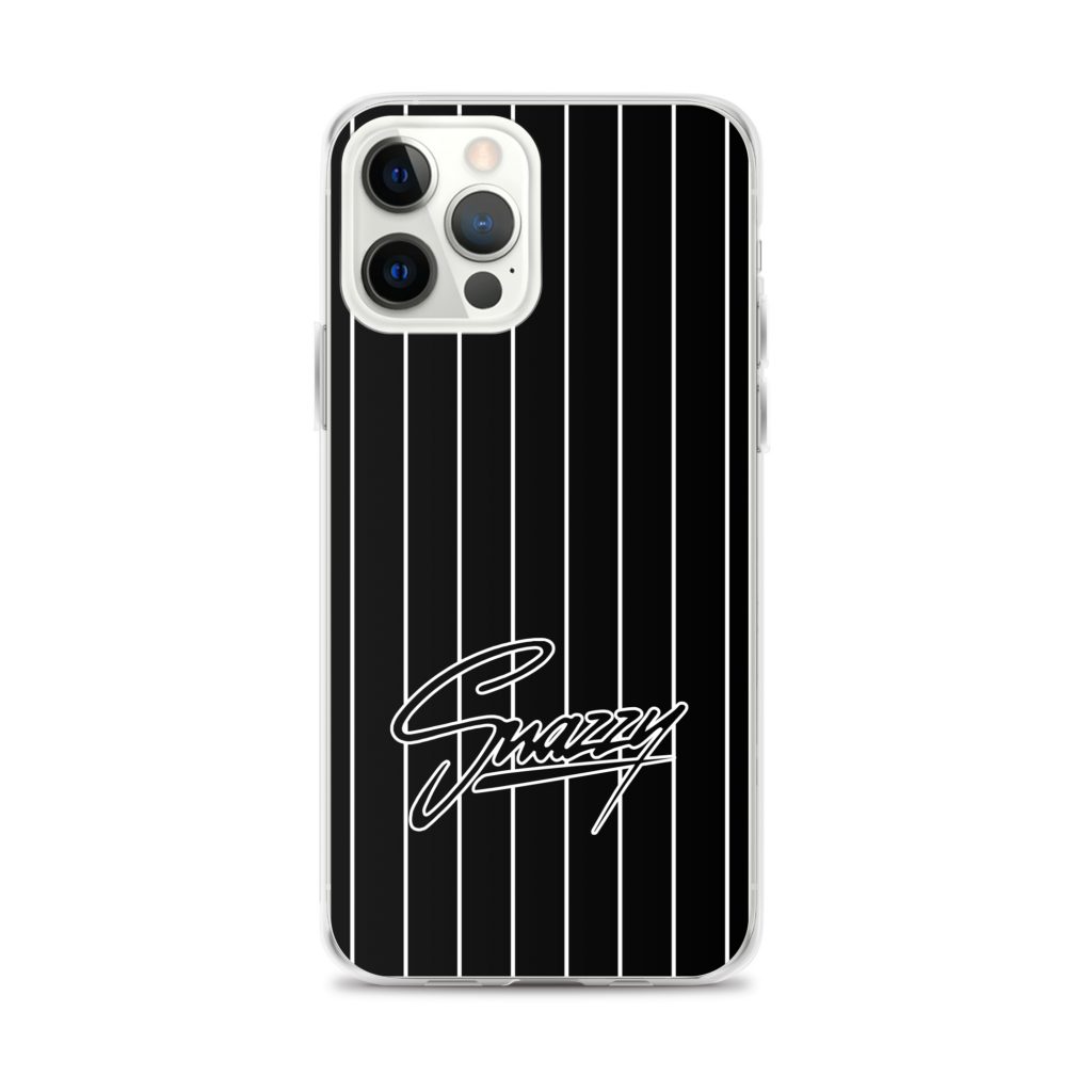 Stripes iPhone-Hülle Schwarz-Weiß von SNAZZY CLOTHING – Ansicht 16