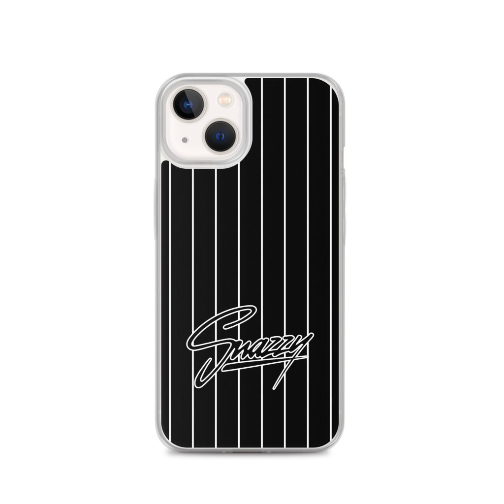 Stripes iPhone-Hülle Schwarz-Weiß von SNAZZY CLOTHING – Ansicht 31