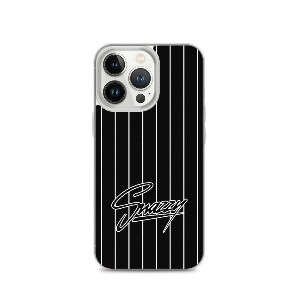 Stripes iPhone-Hülle Schwarz-Weiß von SNAZZY CLOTHING – Ansicht 29