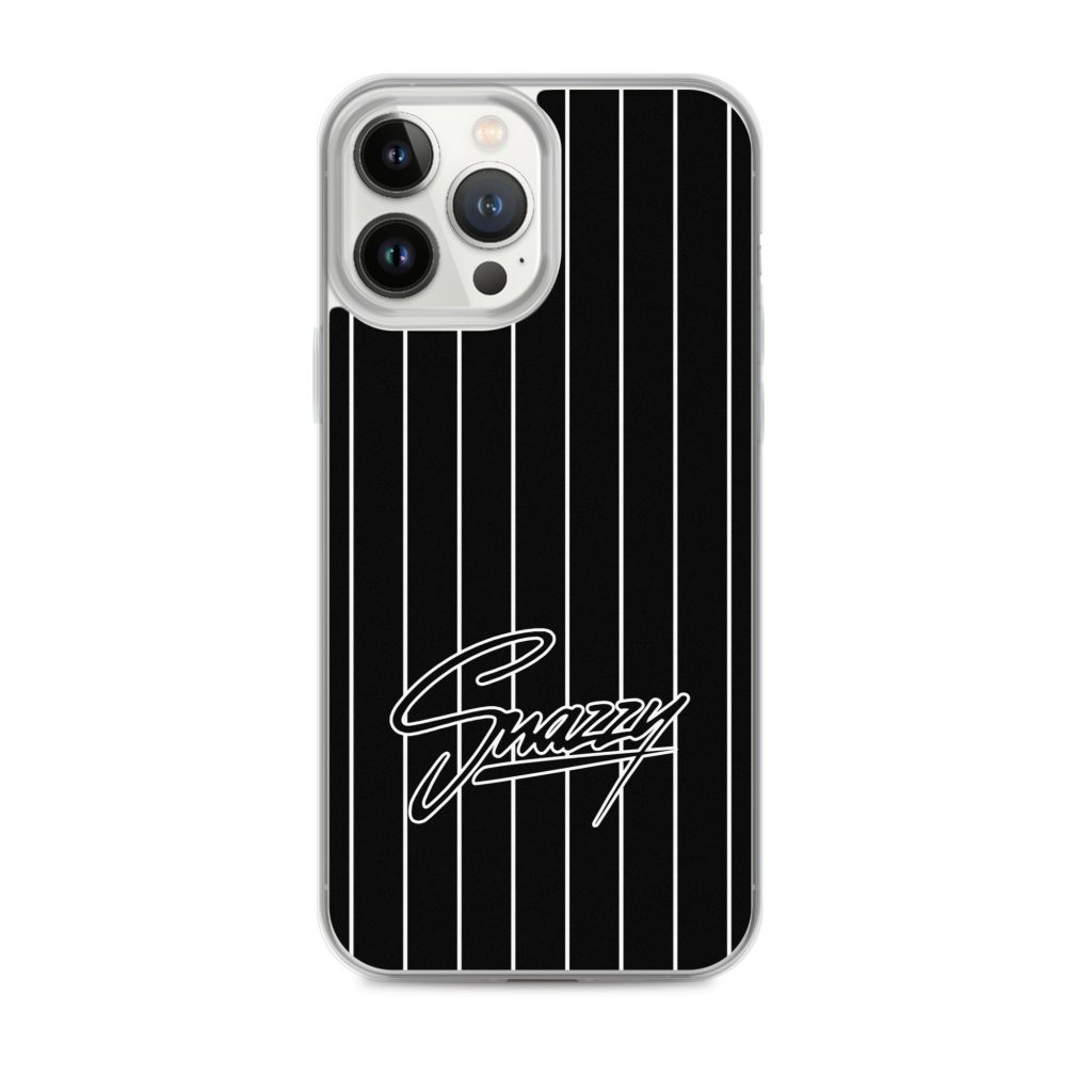Stripes iPhone-Hülle Schwarz-Weiß von SNAZZY CLOTHING – Ansicht 27