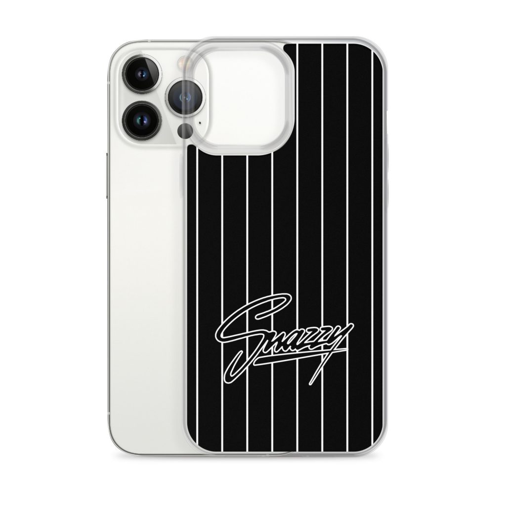 Stripes iPhone-Hülle Schwarz-Weiß von SNAZZY CLOTHING – Ansicht 28