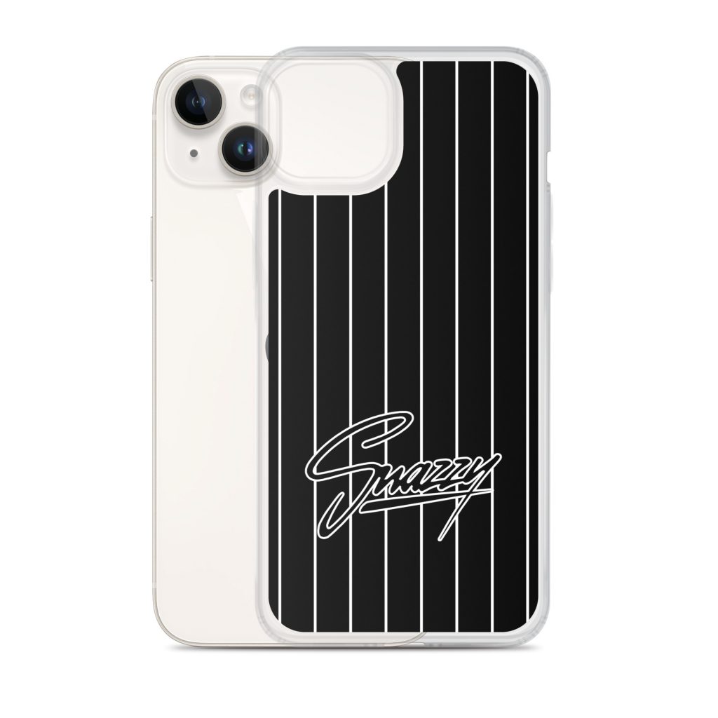 Stripes iPhone-Hülle Schwarz-Weiß von SNAZZY CLOTHING – Ansicht 19