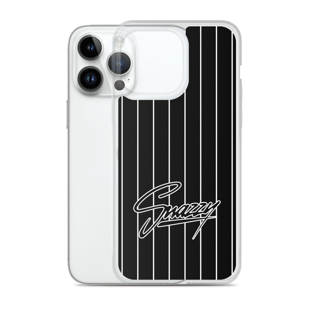 Stripes iPhone-Hülle Schwarz-Weiß von SNAZZY CLOTHING – Ansicht 23