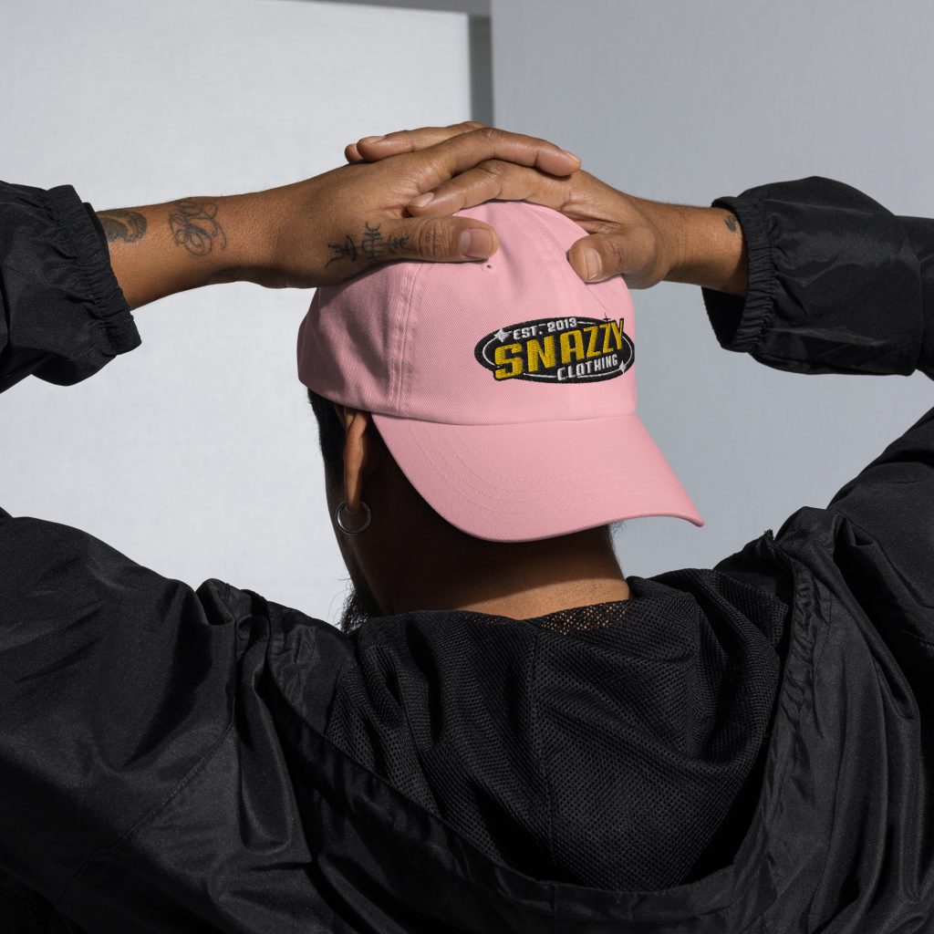 Orbit Dad Cap Pink von SNAZZY CLOTHING – Vorderansicht
