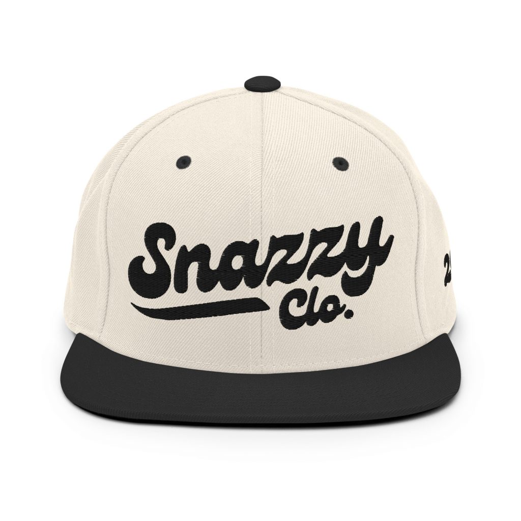 Genty Snapback Natur-Schwarz von SNAZZY CLOTHING – Rückansicht