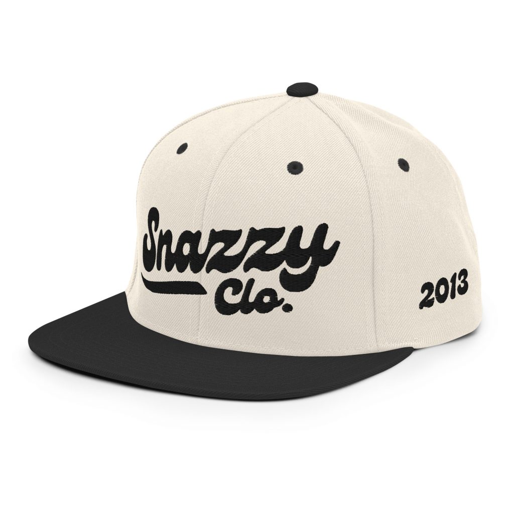 Genty Snapback Natur-Schwarz von SNAZZY CLOTHING – Rückansicht