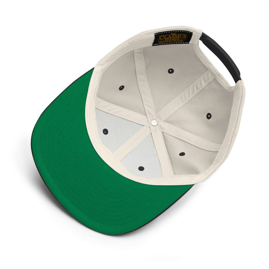 Genty Snapback Natur-Schwarz von SNAZZY CLOTHING – Rückansicht