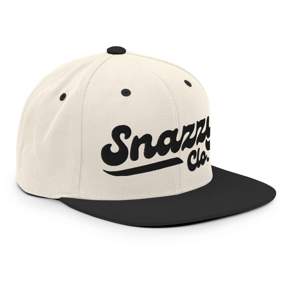 Genty Snapback Natur-Schwarz von SNAZZY CLOTHING – Rückansicht