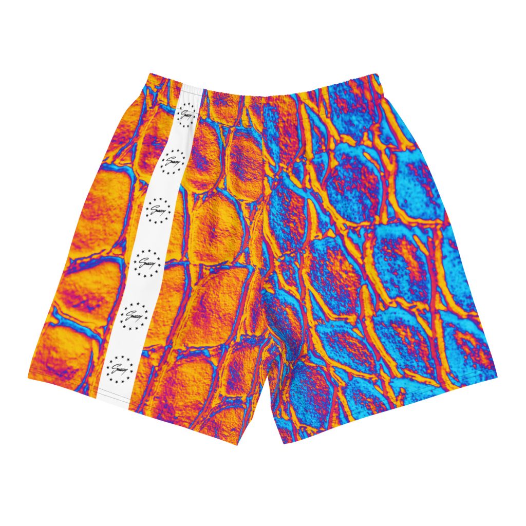 Trippy Croco Shorts Bunt von SNAZZY CLOTHING – Rückansicht