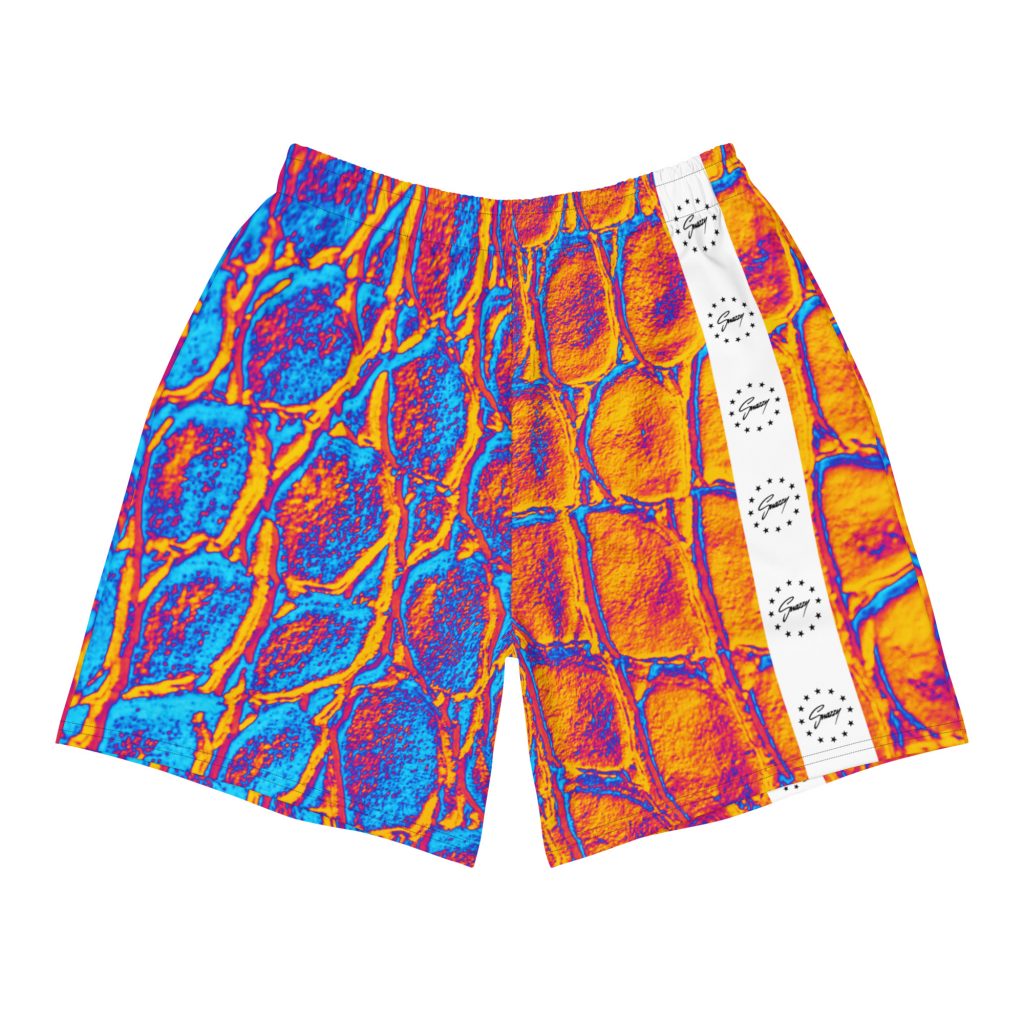 Trippy Croco Shorts Bunt von SNAZZY CLOTHING – Vorderansicht