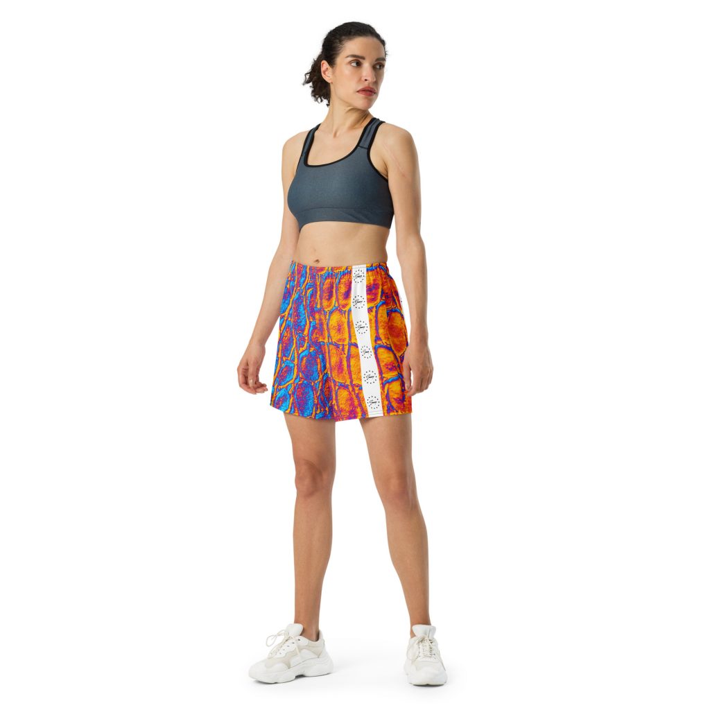 Trippy Croco Shorts Bunt von SNAZZY CLOTHING – Vorderansicht