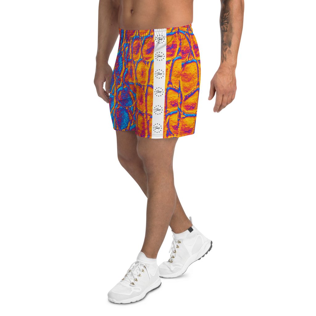 Trippy Croco Shorts Bunt von SNAZZY CLOTHING – Seitenansicht