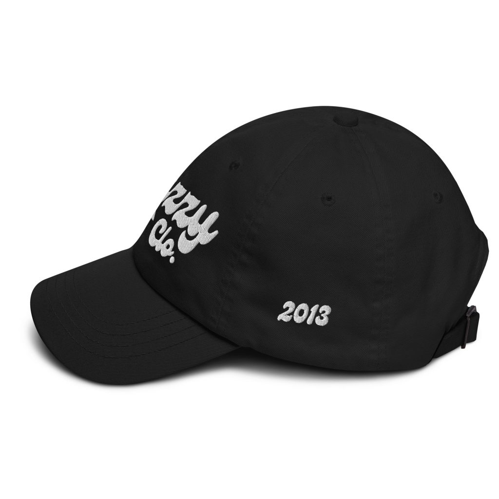 Genty Dad Cap Schwarz von SNAZZY CLOTHING – Seitenansicht