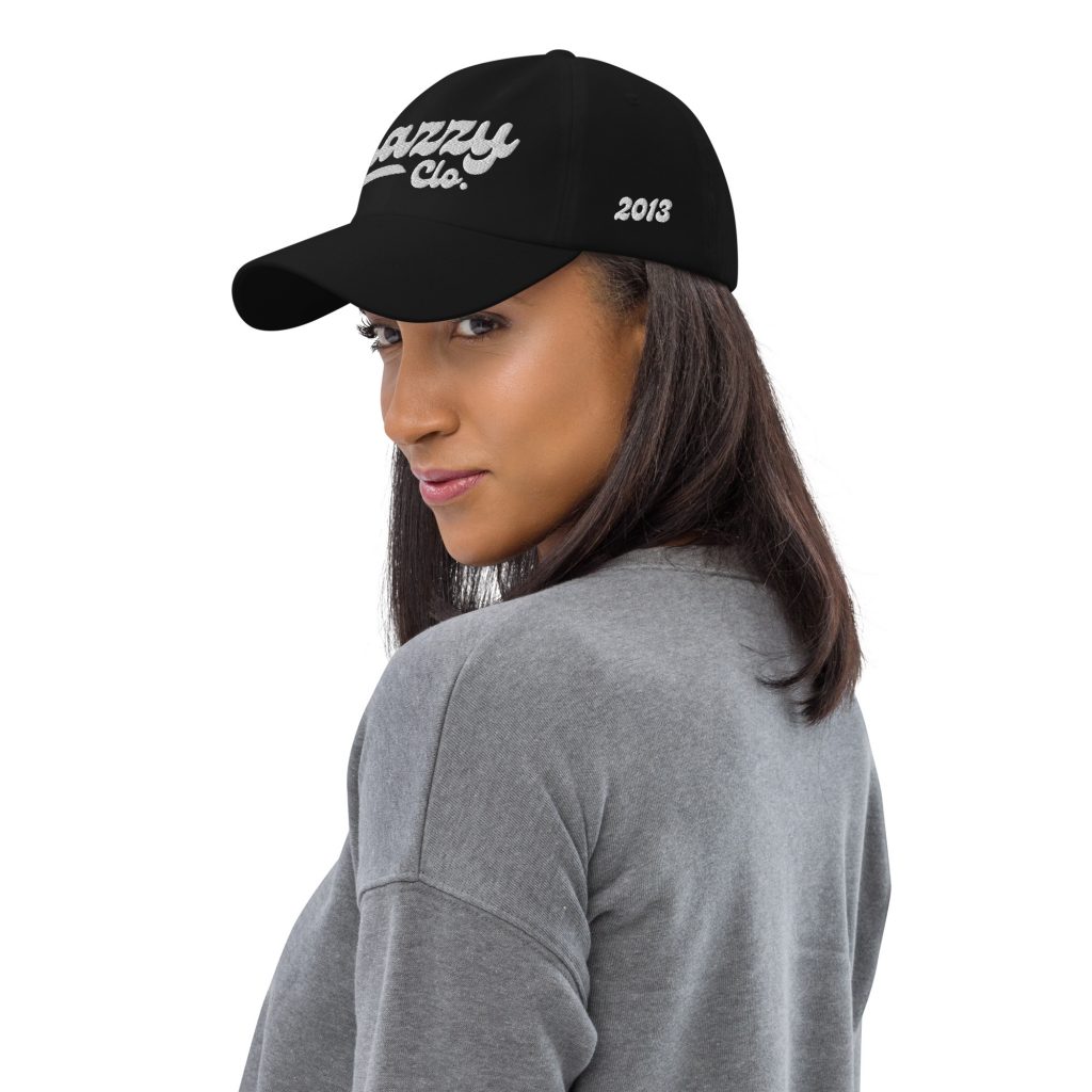 Genty Dad Cap Schwarz von SNAZZY CLOTHING – Seitenansicht