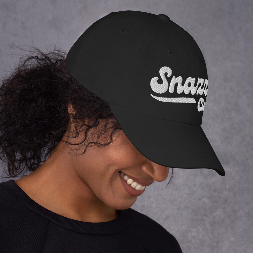 Genty Dad Cap Schwarz von SNAZZY CLOTHING – Seitenansicht