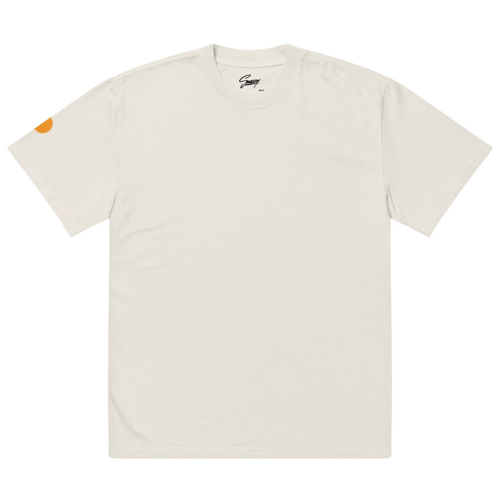 Cactus Oversized Faded T-Shirt Bone von SNAZZY CLOTHING – Vorderansicht