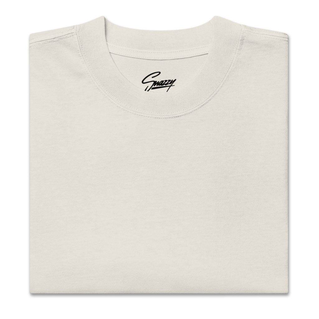 Cactus Oversized Faded T-Shirt Bone von SNAZZY CLOTHING – Vorderansicht