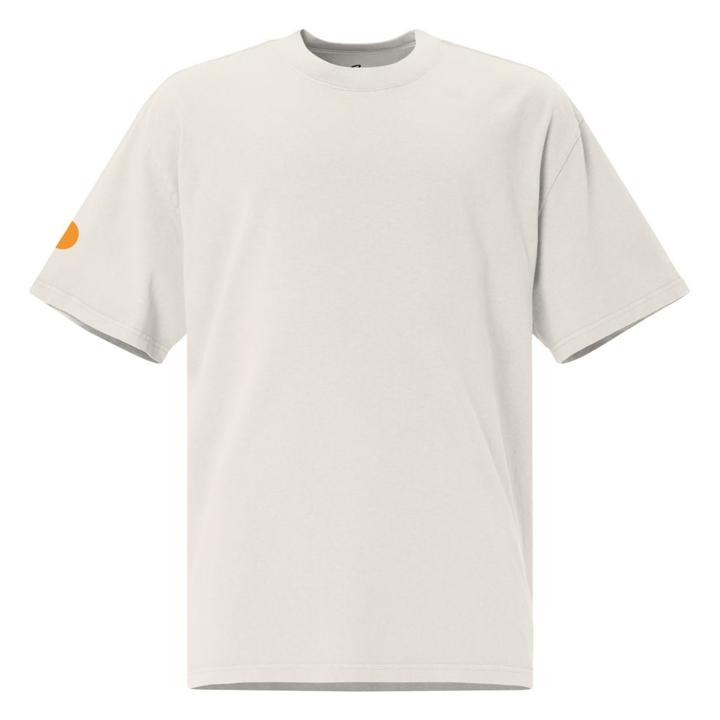 Cactus Oversized Faded T-Shirt Bone von SNAZZY CLOTHING – Vorderansicht
