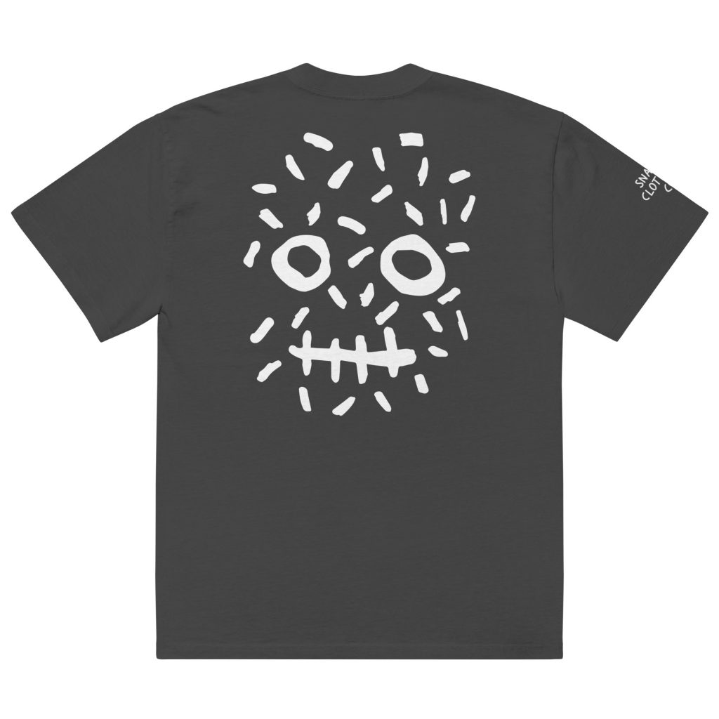 Illegal ≠ Wrong Oversized Faded T-Shirt Schwarz von SNAZZY CLOTHING – Rückansicht