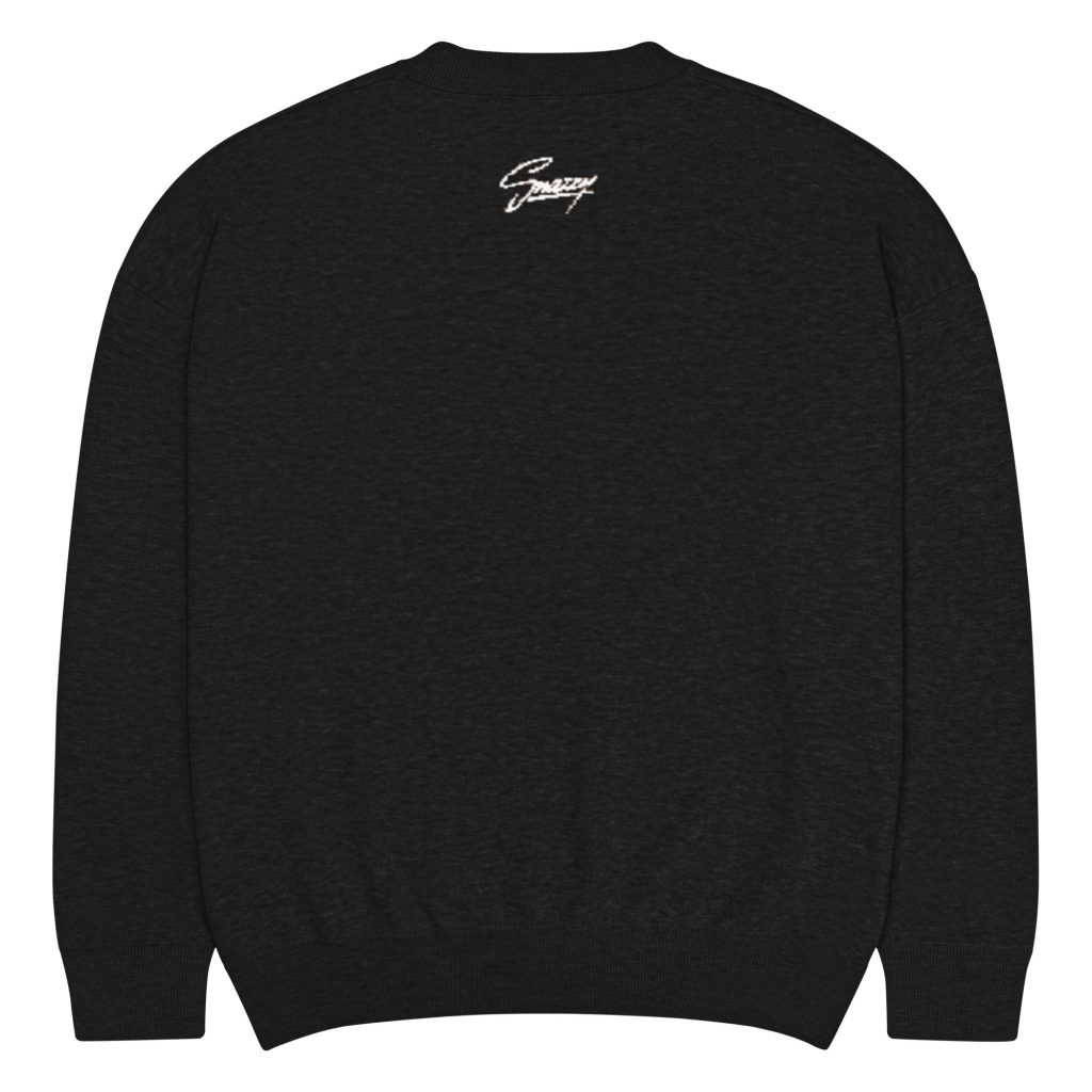 Dobermann Knitted Crewneck Sweater – Relaxed Fit Strickpullover, Rückansicht