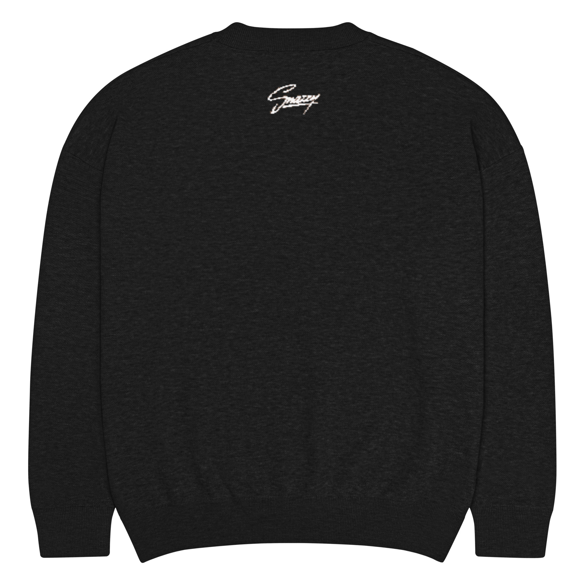 Dobermann Knitted Crewneck Sweater – Relaxed Fit Strickpullover, Rückansicht