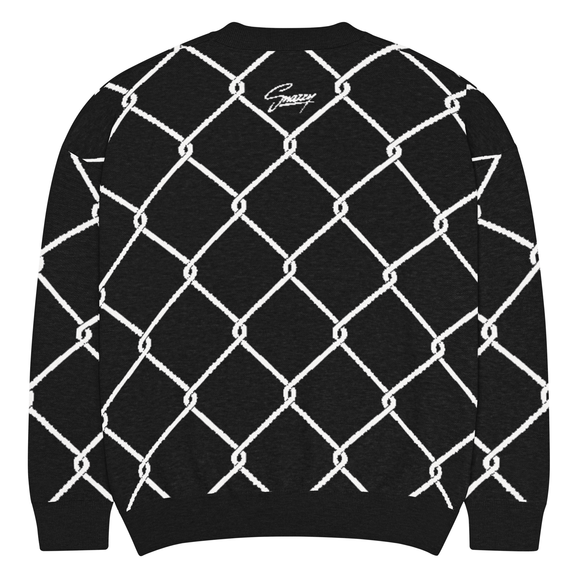 Dobermann V2 Knitted Crewneck Sweater – Relaxed Fit Strickpullover, Rückansicht
