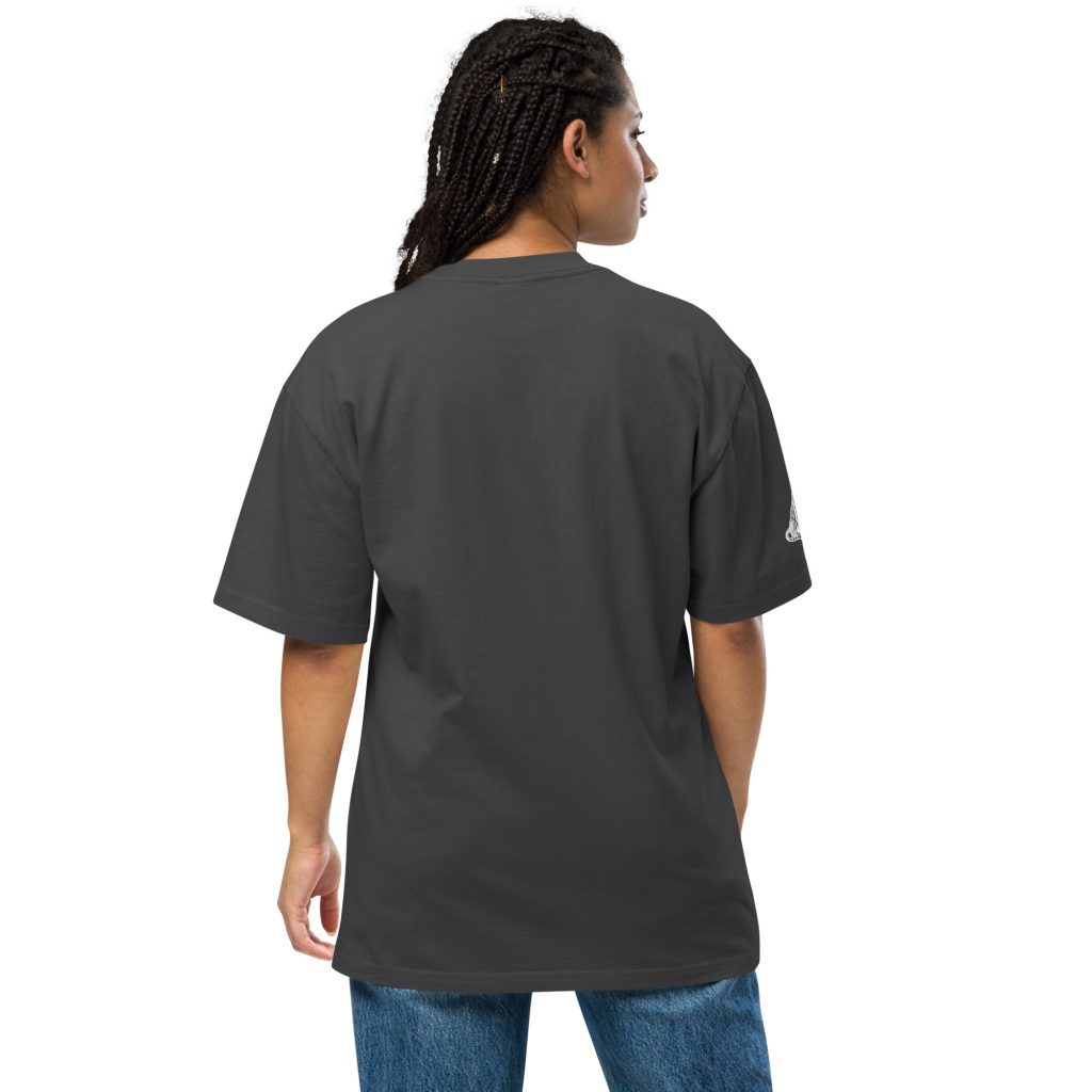 Leopard Oversized Faded T-Shirt Schwarz von SNAZZY CLOTHING – Rückansicht