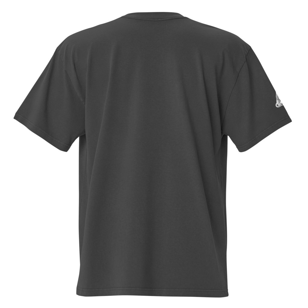 Leopard Oversized Faded T-Shirt Schwarz von SNAZZY CLOTHING – Rückansicht