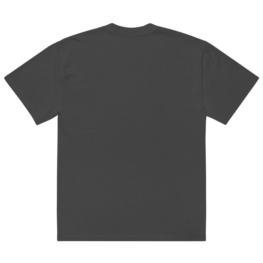 Thunder Panther Oversized Faded T-Shirt Schwarz von SNAZZY CLOTHING – Rückansicht