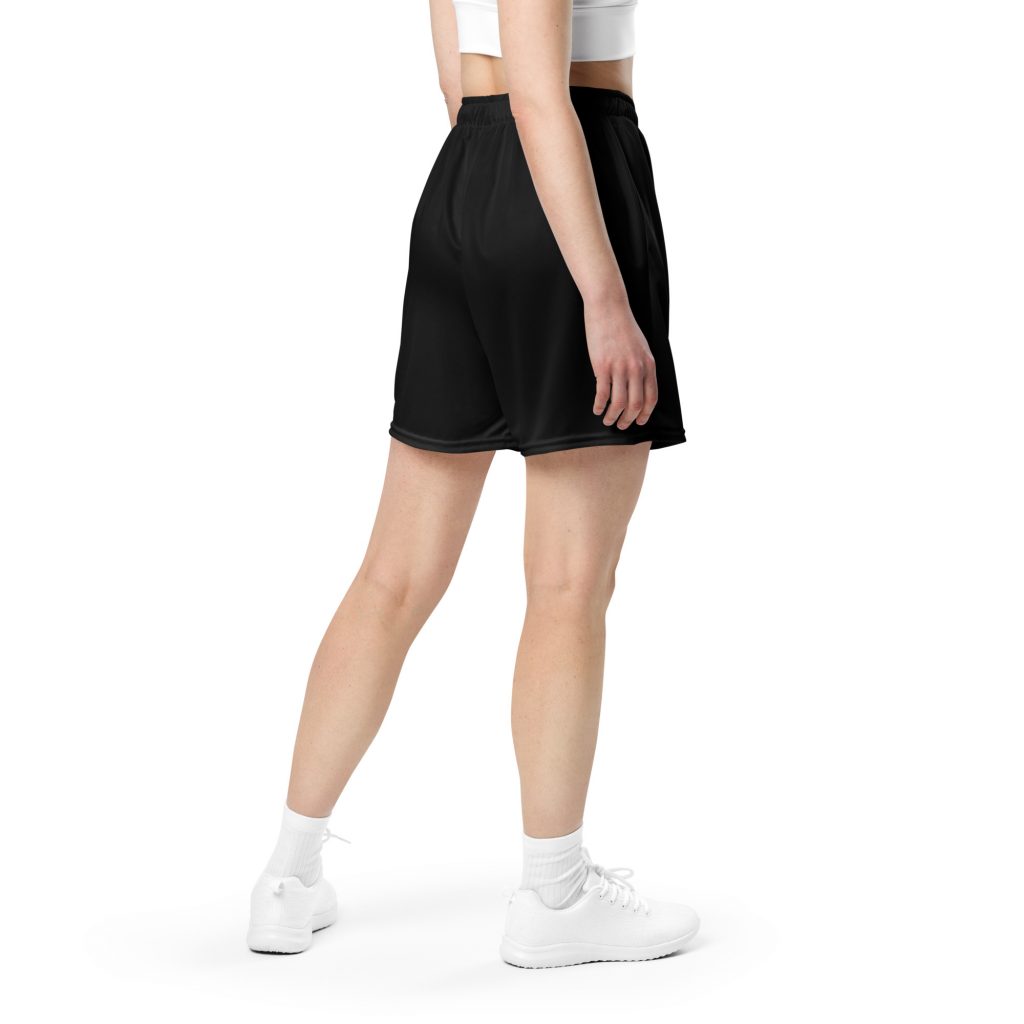 Tiger Mesh-Shorts Schwarz von SNAZZY CLOTHING – Rückansicht