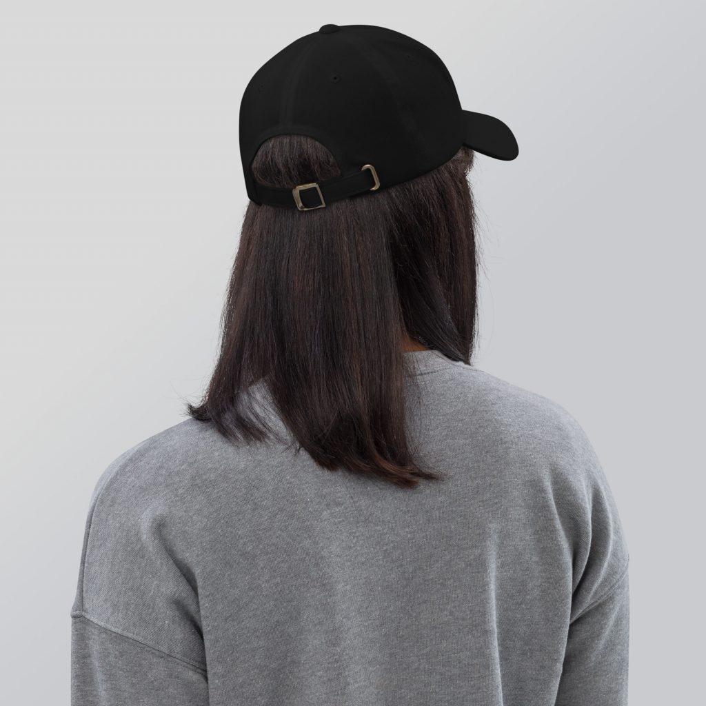 Go Big Dad Cap Schwarz von SNAZZY CLOTHING – Rückansicht