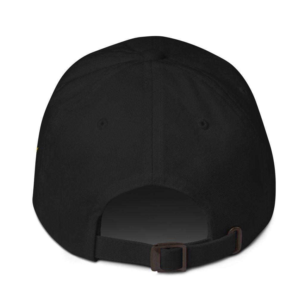 Go Big Dad Cap Schwarz von SNAZZY CLOTHING – Rückansicht