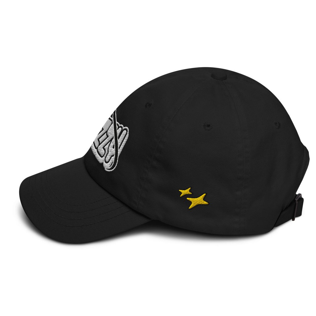 Go Big Dad Cap Schwarz von SNAZZY CLOTHING – Seitenansicht
