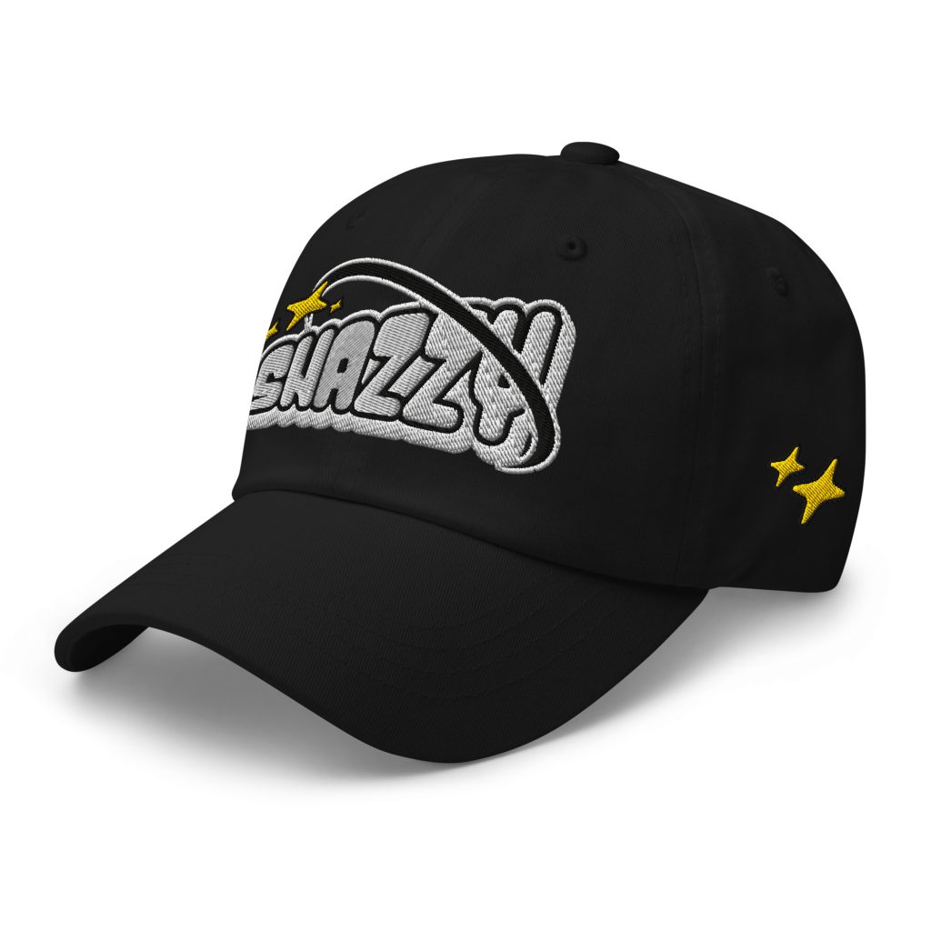 Go Big Dad Cap Schwarz von SNAZZY CLOTHING – Vorderansicht