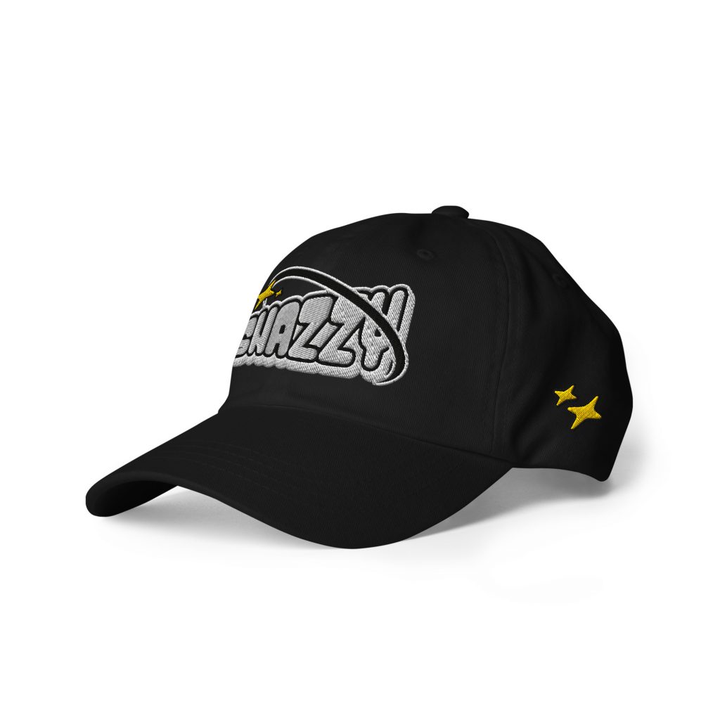 Go Big Dad Cap Schwarz von SNAZZY CLOTHING – Vorderansicht