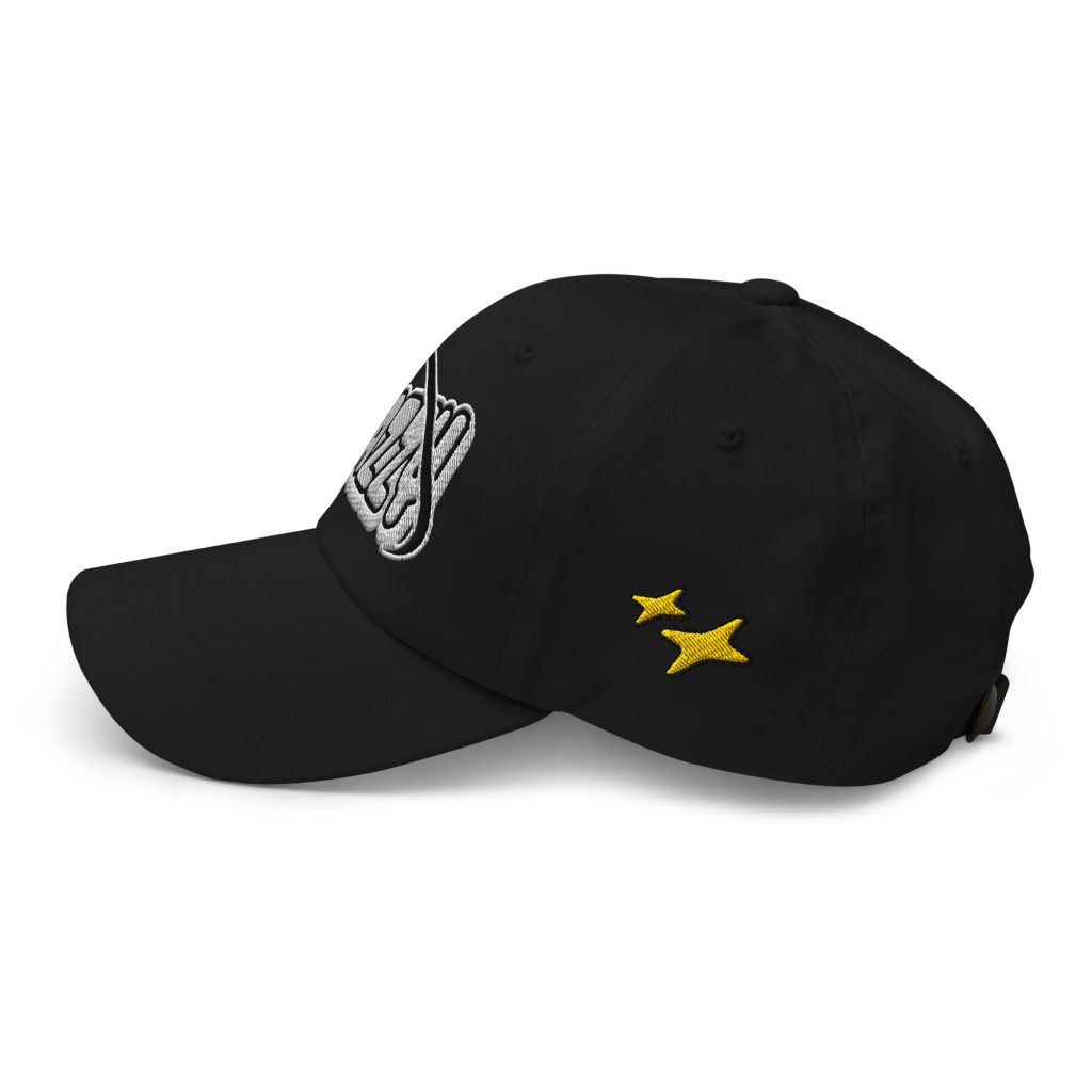 Go Big Dad Cap Schwarz von SNAZZY CLOTHING – Seitenansicht