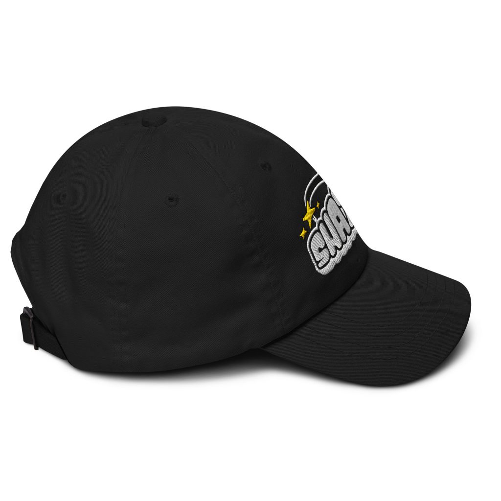 Go Big Dad Cap Schwarz von SNAZZY CLOTHING – Seitenansicht